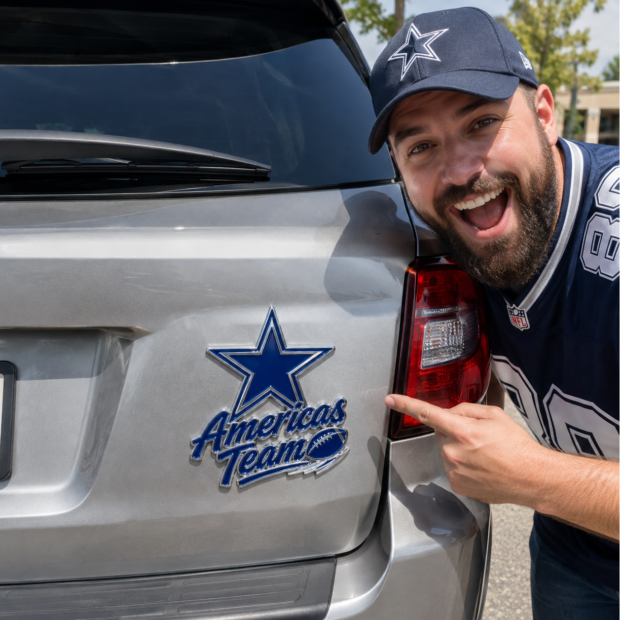 America’s Team Car Emblem Metal Badge