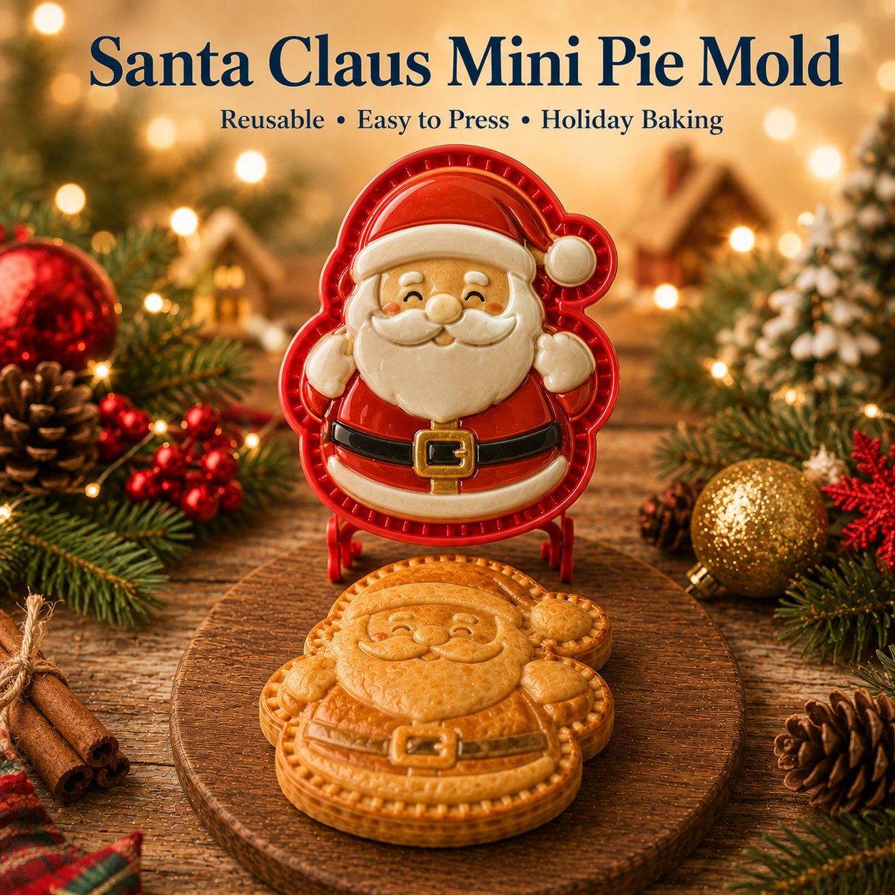 9-Design Christmas Mini Pie Mold Collection