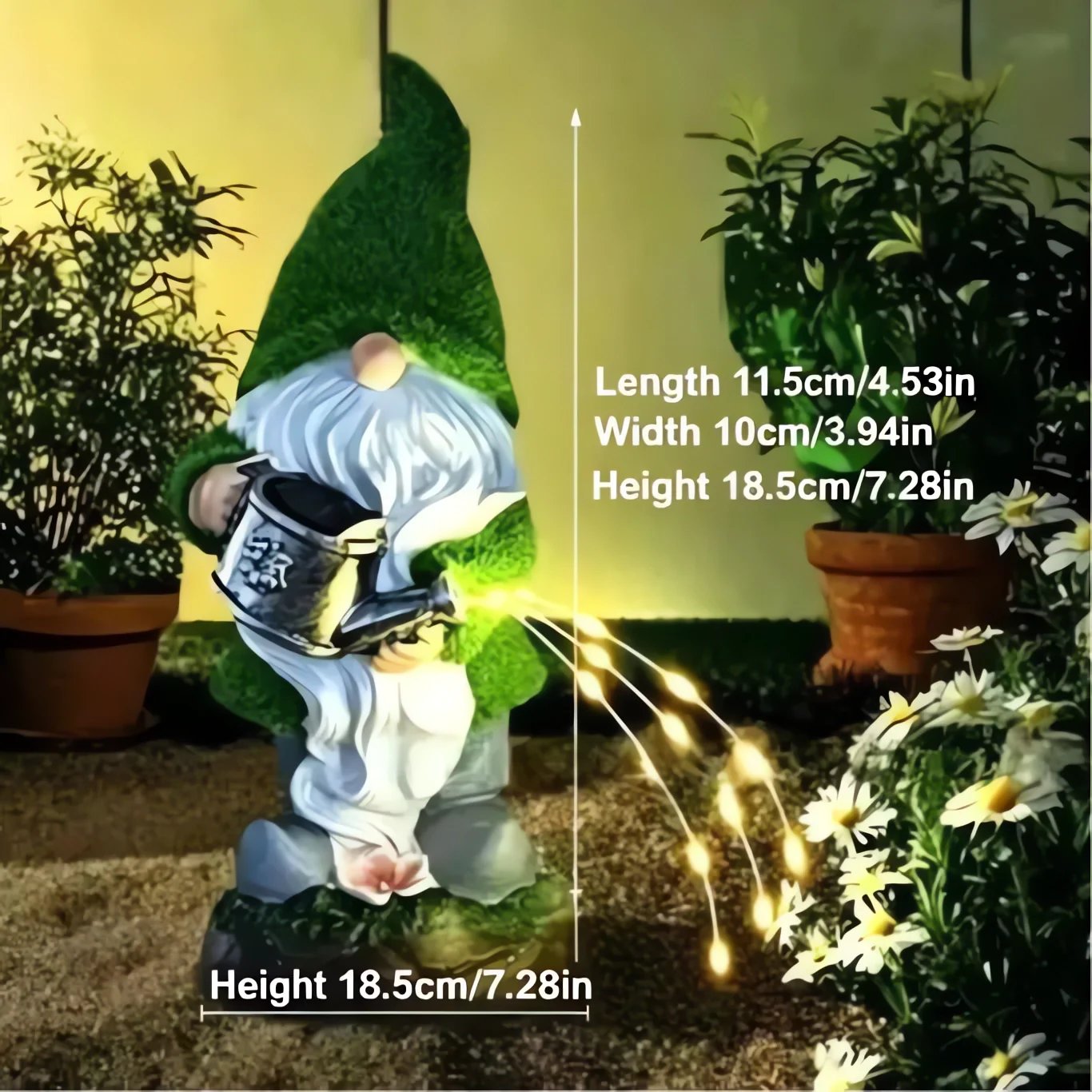 Outdoor Garden Gnomes with LED Solar Light