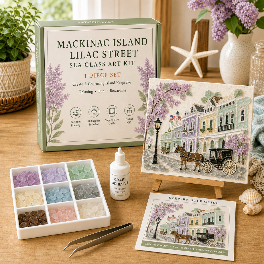 Timeless American Destinations Sea Glass Art Kit