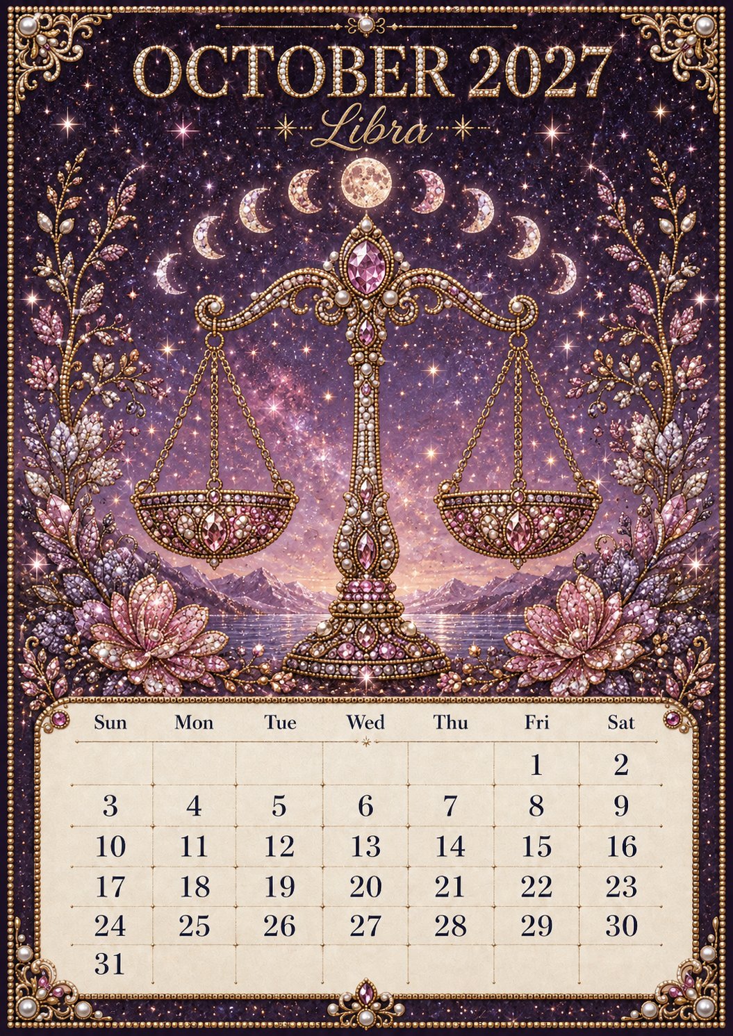 Beginner-Friendly 2027 Twelve Zodiac Bead Art Calendar Kit