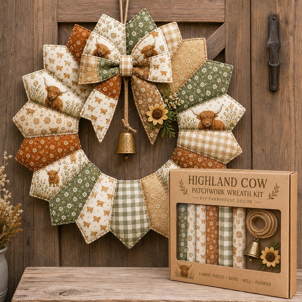 Beginner-Friendly DIY Seasonal Patchwork Wreath Kit Collection