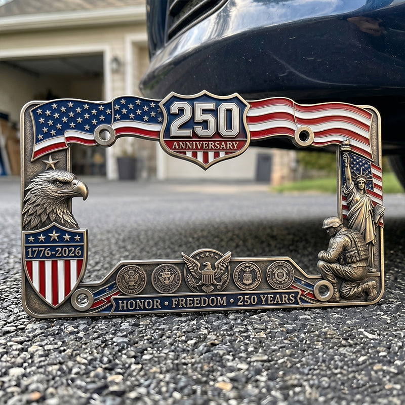 250th Anniversary Commemorative License Plate Frame