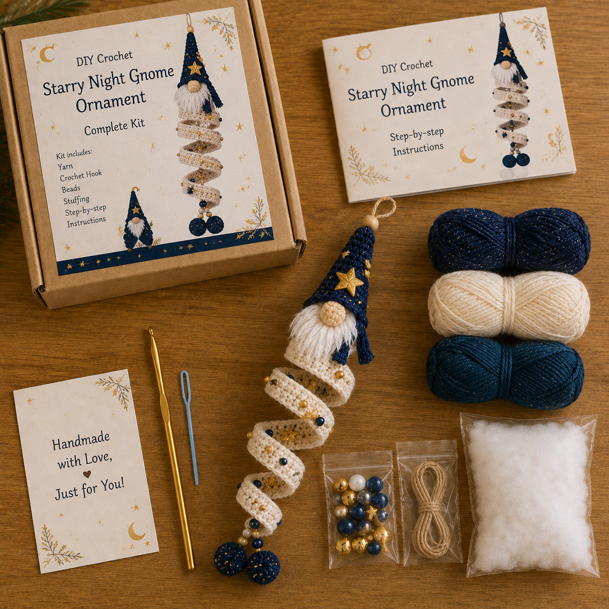 DIY Crochet Gnome Ornament Collection