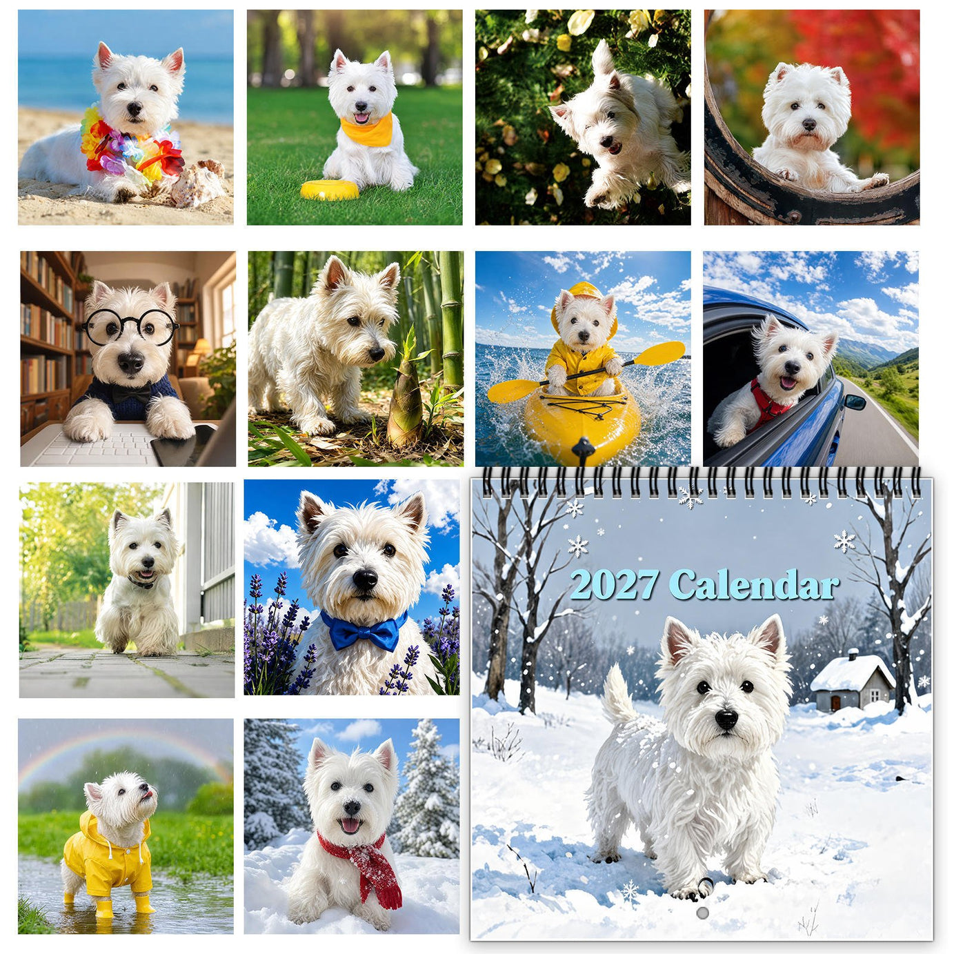 2027 West Highland White Terrier Calenda