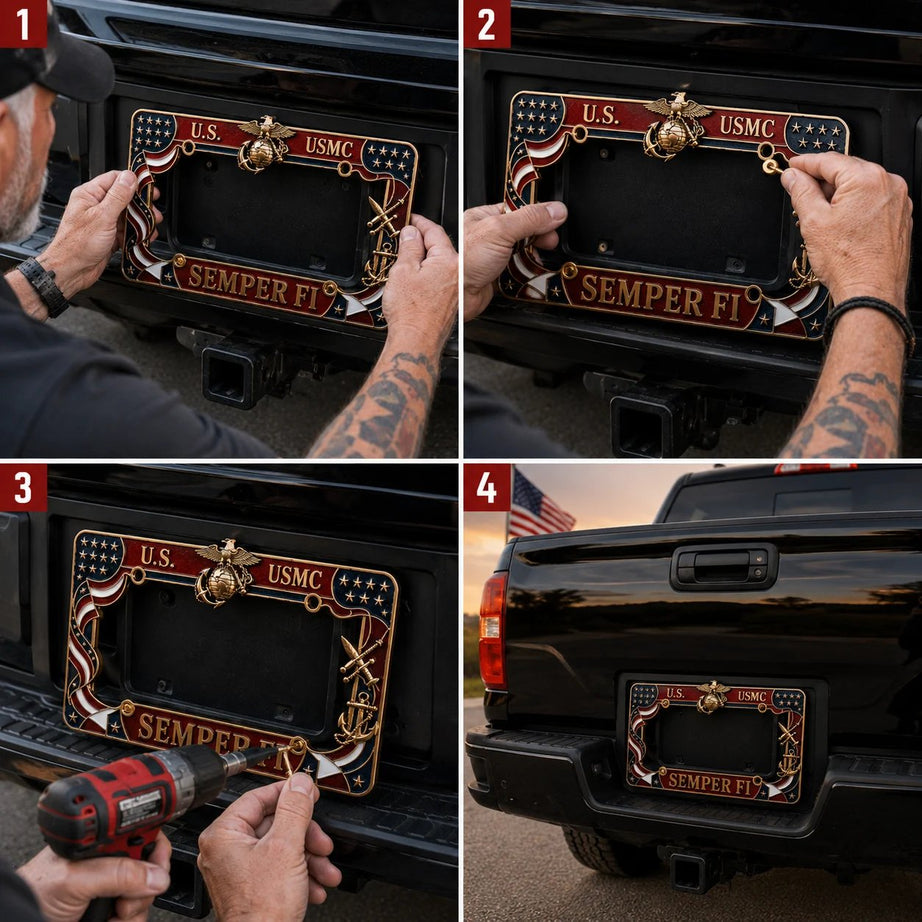 U.S. Marine Corps Semper Fi License Plate Frame