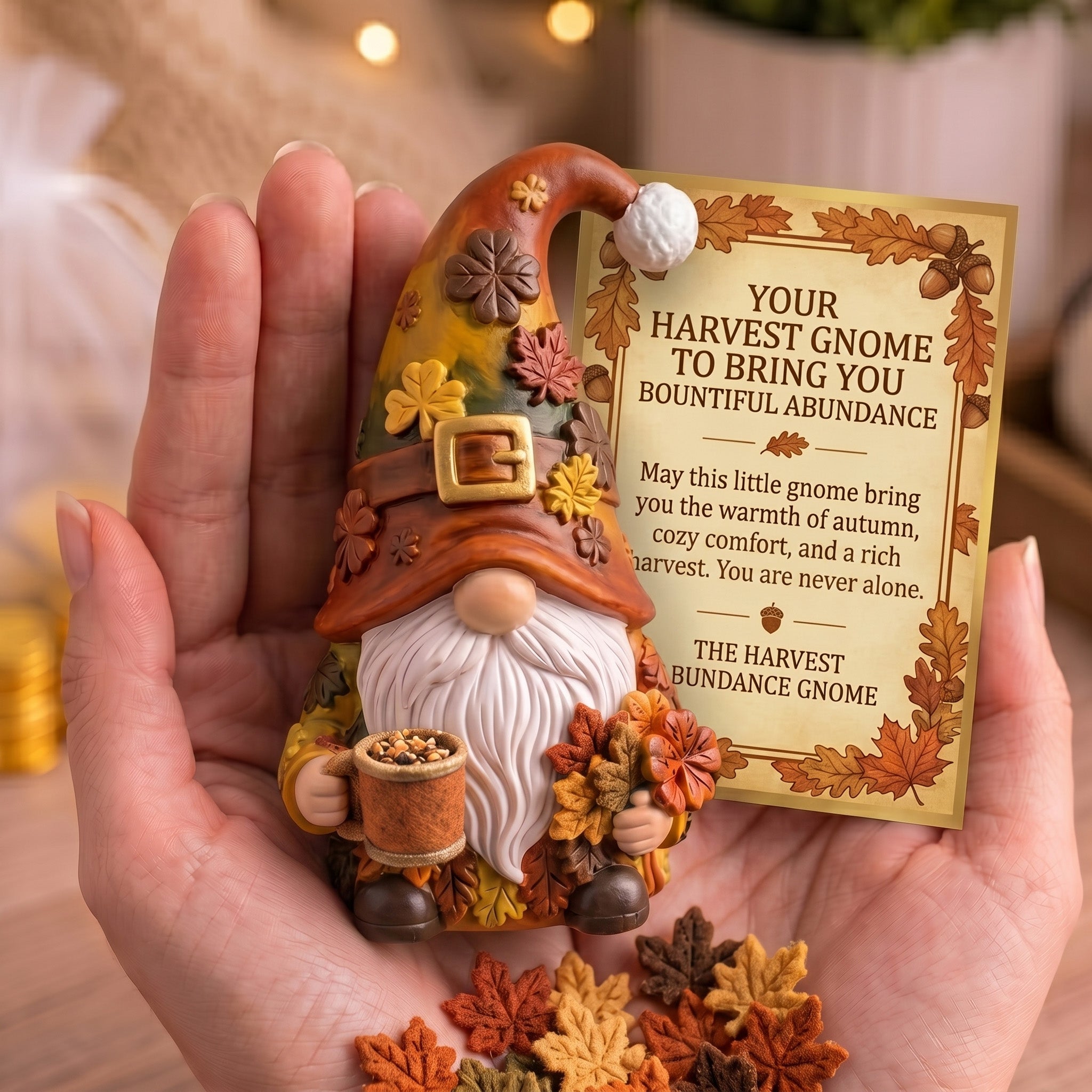 Comfort Gnome Figurine with Keepsake Blessing Card