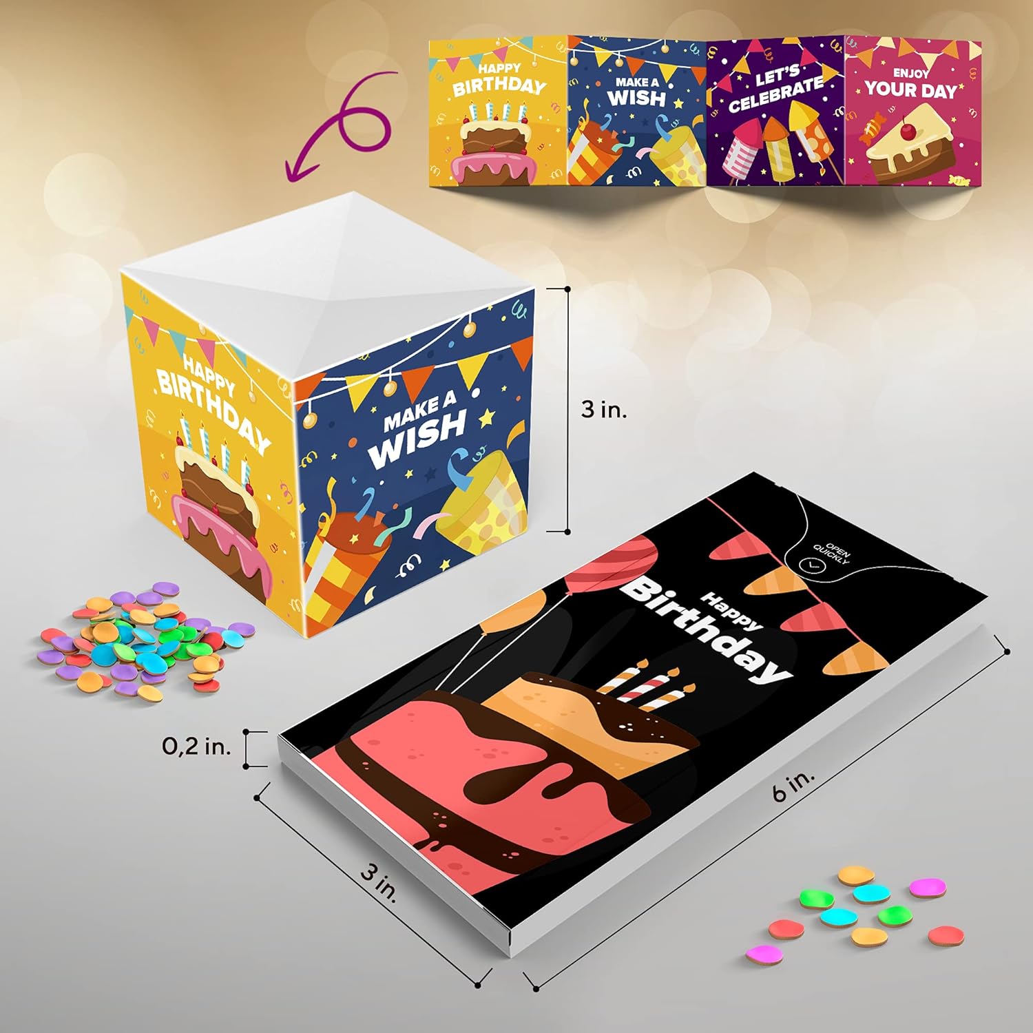 Exploding Confetti Surprise Card – Pop-Up Joy in Every Envelope