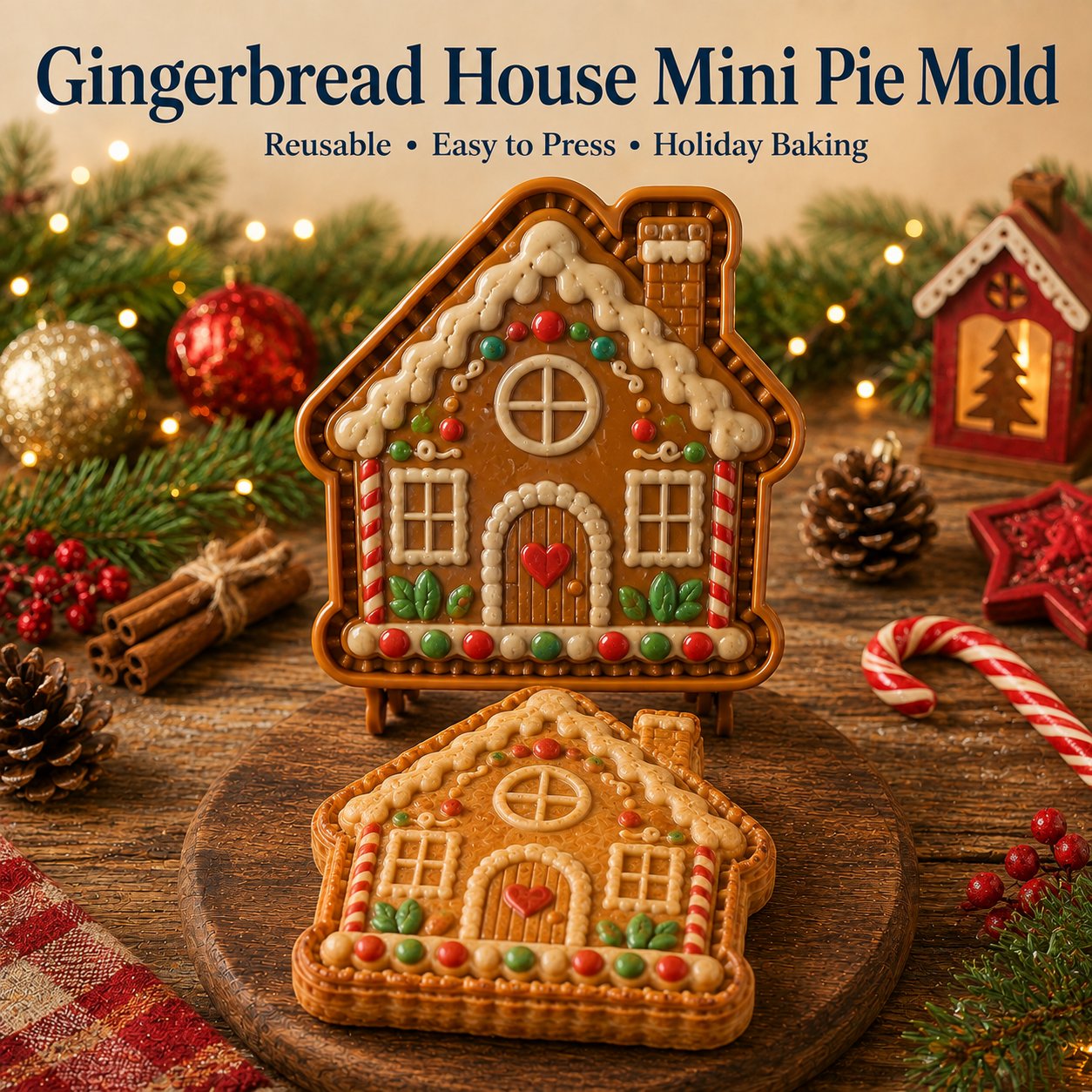 9-Design Christmas Mini Pie Mold Collection