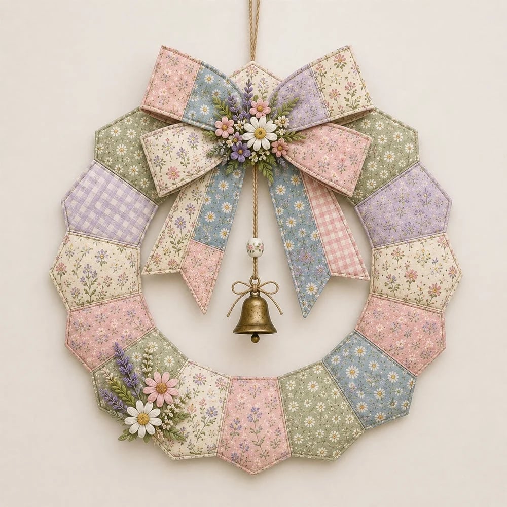 Beginner-Friendly DIY Seasonal Patchwork Wreath Kit Collection