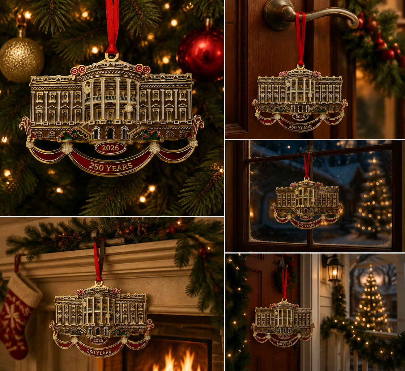 White House Christmas tree ornaments
