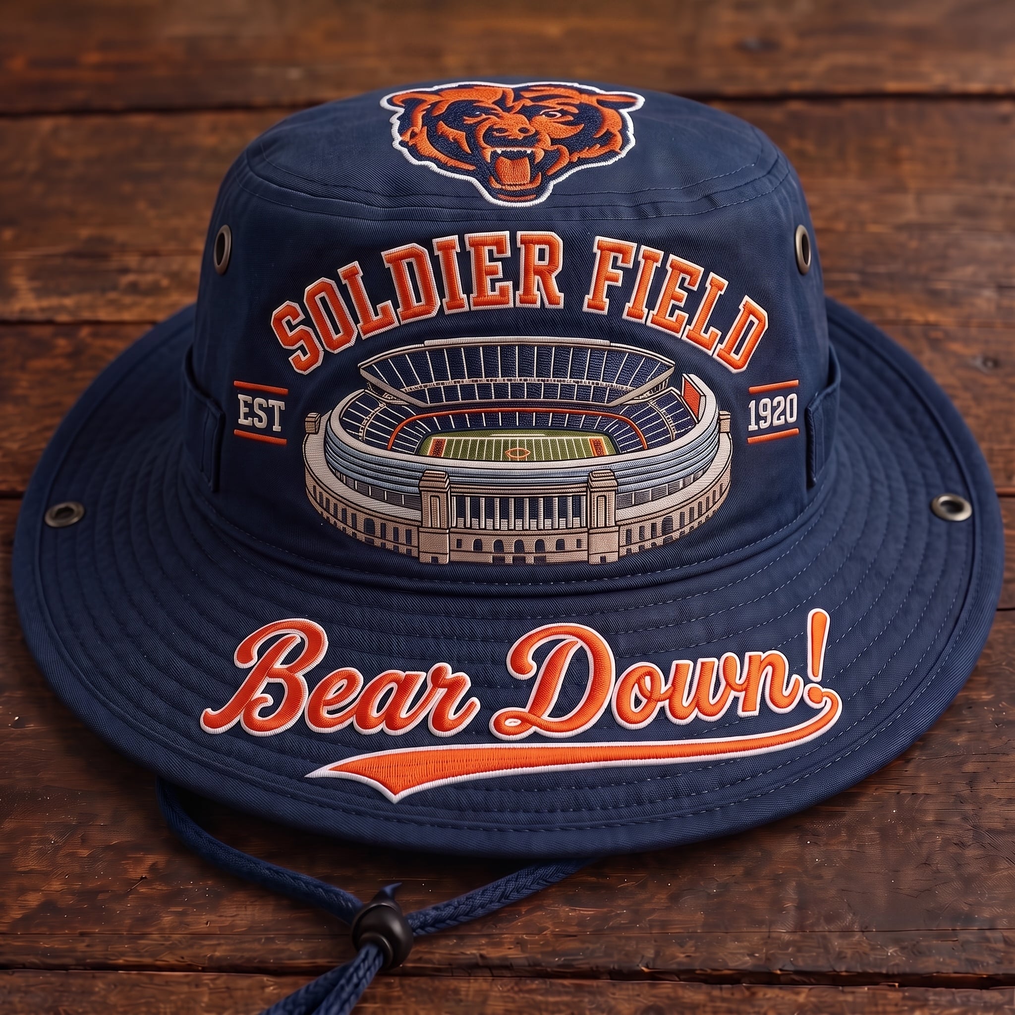 Bear Down Soldier Field Boonie Hat