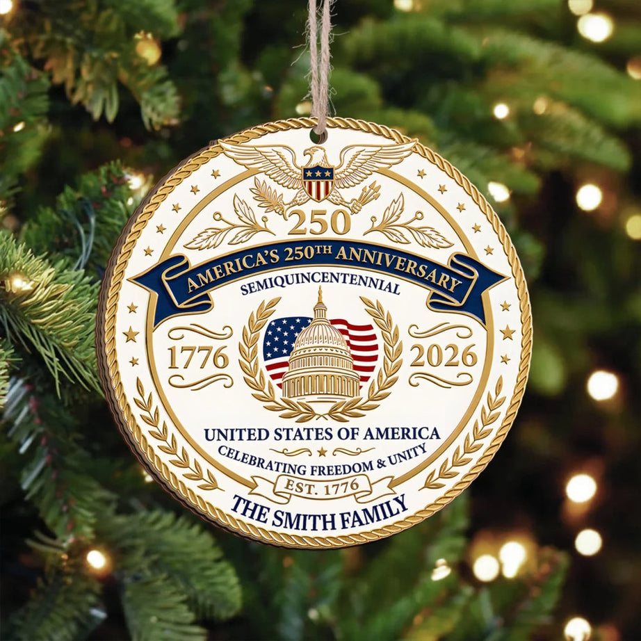 Proud Patriots – Personalized Wooden Ornament, Proud Patriots Ornament Gift