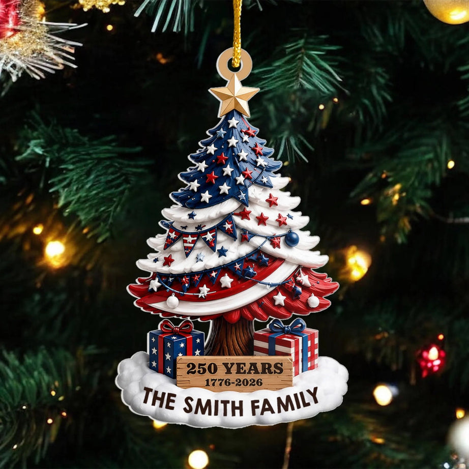 Patriotic Holiday 250 Years Anniversary Celebration – Acrylic Ornament