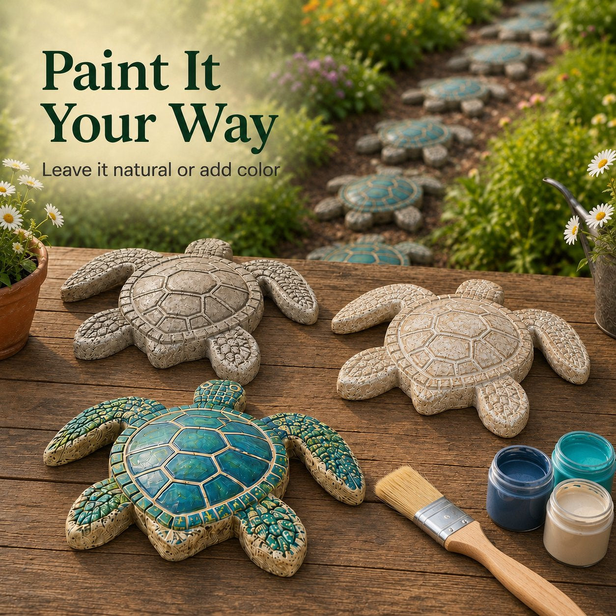 Reusable Ocean Theme Garden Art Mold