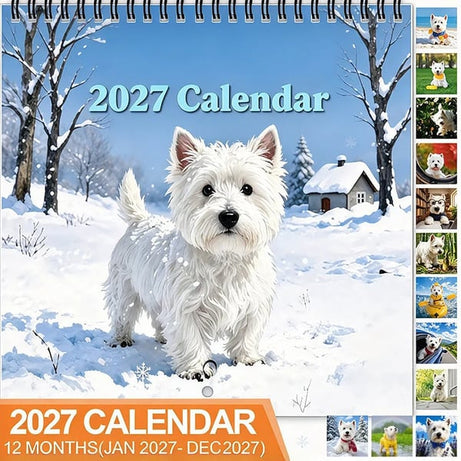 2027 West Highland White Terrier Calenda