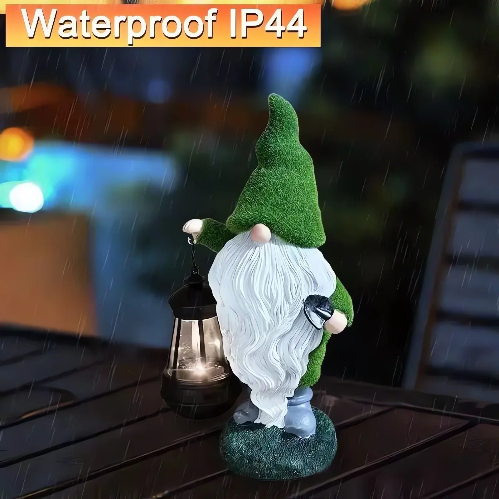 Outdoor Garden Gnomes with LED Solar Light