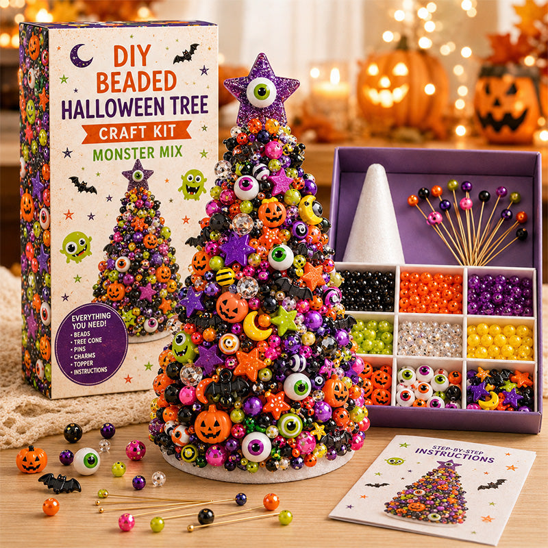 DIY Beaded Halloween Tree Craft Kit