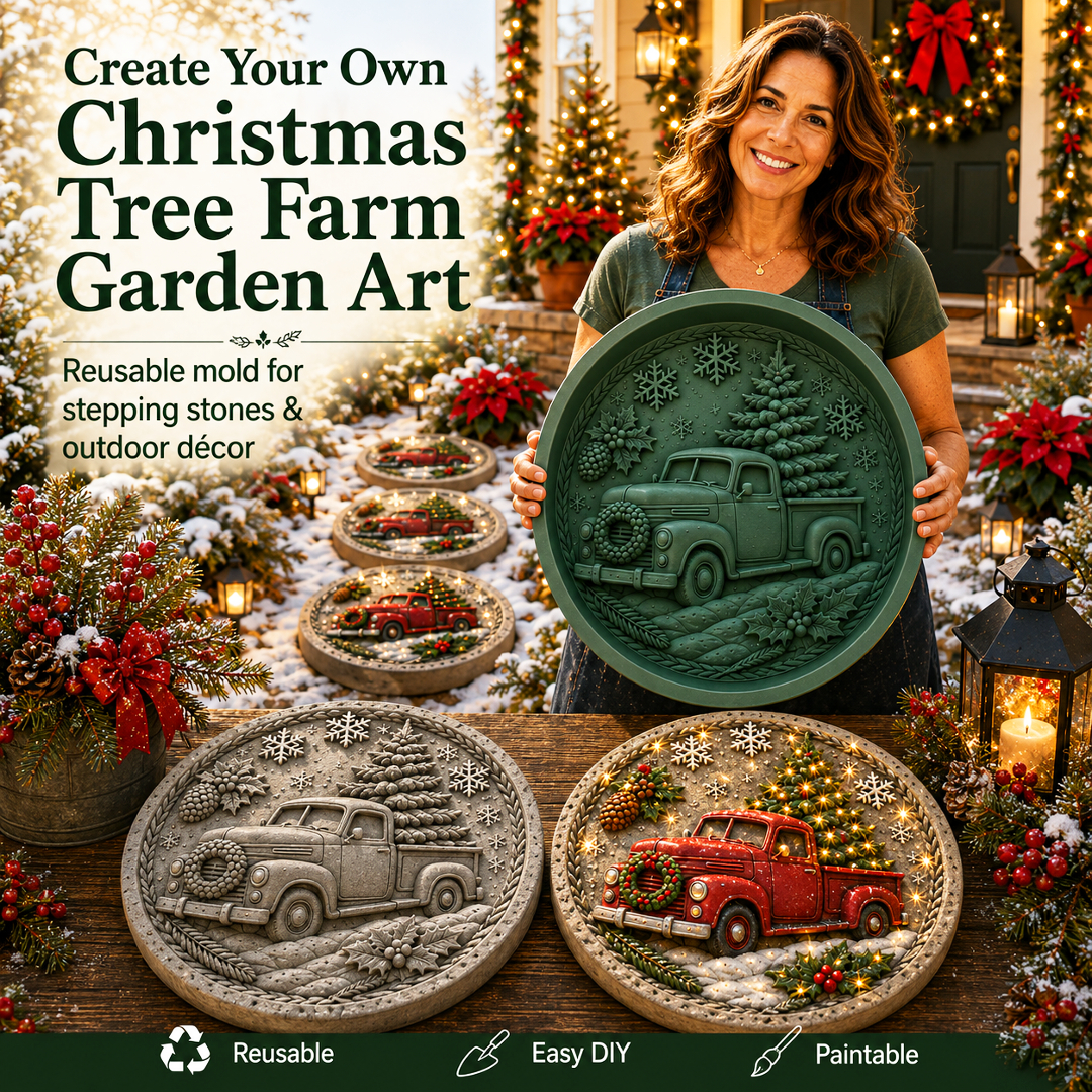 Reusable Christmas Garden Art Mold – Make Your Holiday Garden Truly One of a Kind
