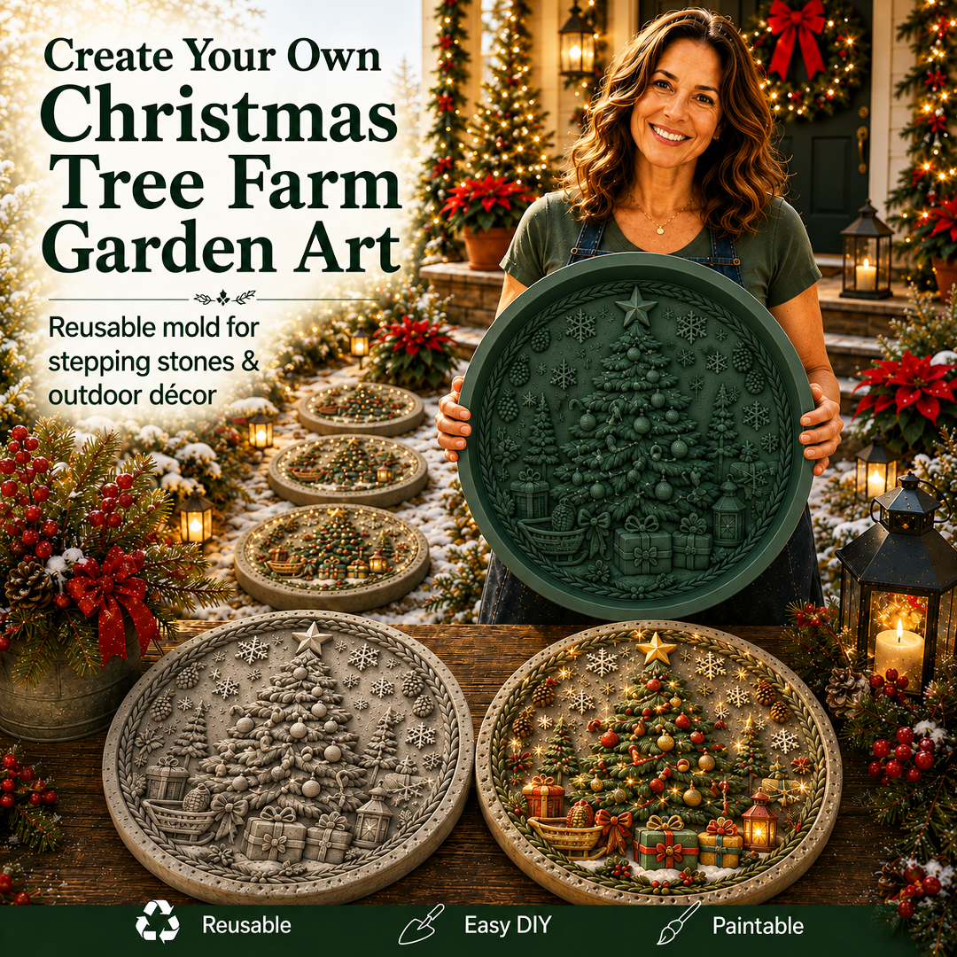 Reusable Christmas Garden Art Mold – Make Your Holiday Garden Truly One of a Kind
