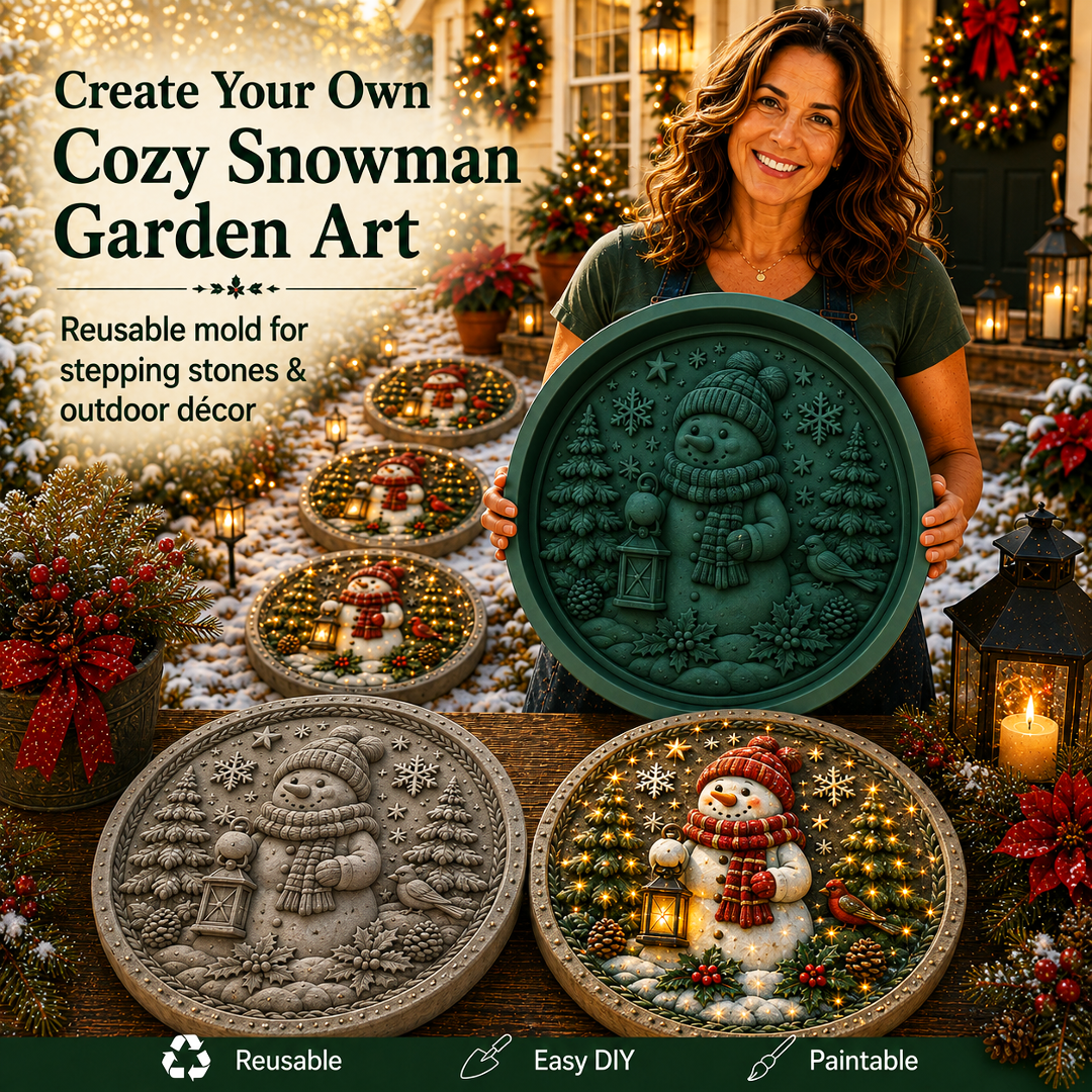 Reusable Christmas Garden Art Mold – Make Your Holiday Garden Truly One of a Kind