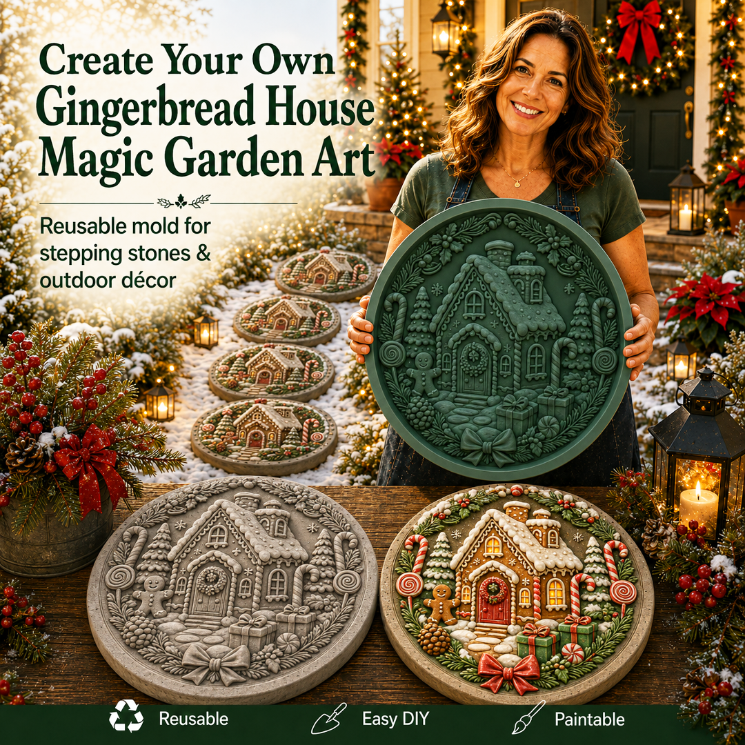 Reusable Christmas Garden Art Mold – Make Your Holiday Garden Truly One of a Kind