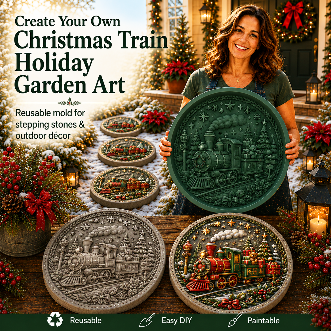 Reusable Christmas Garden Art Mold – Make Your Holiday Garden Truly One of a Kind