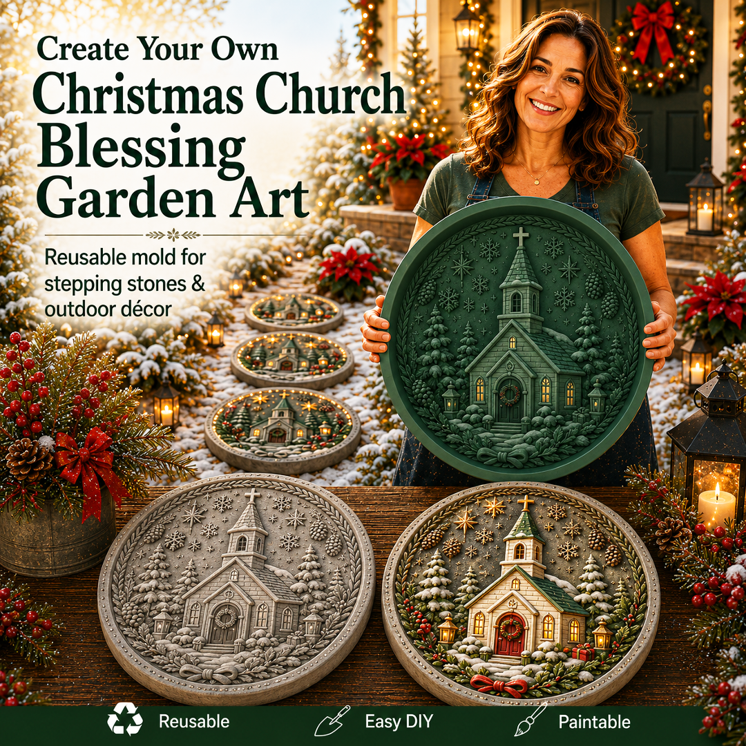 Reusable Christmas Garden Art Mold – Make Your Holiday Garden Truly One of a Kind