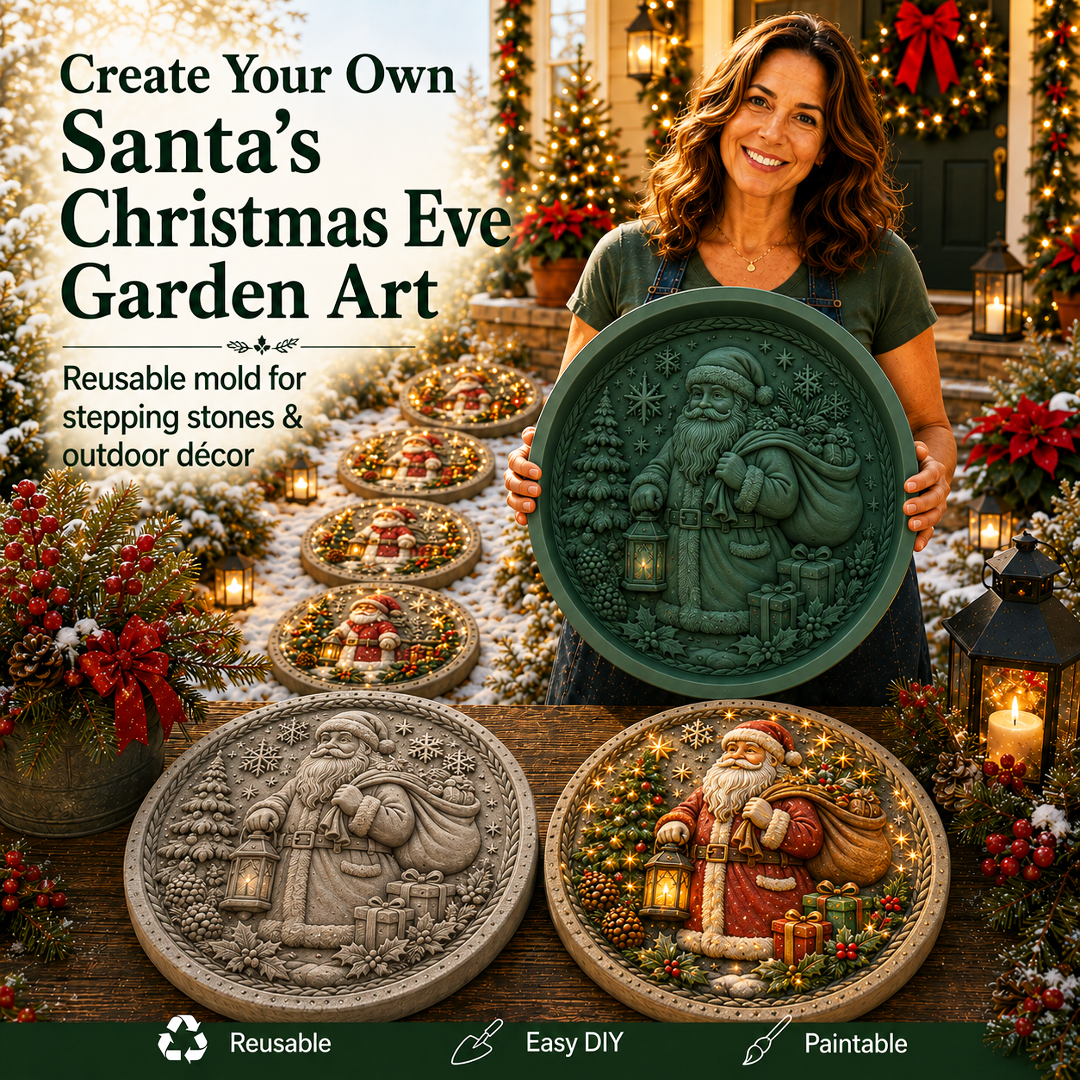 Reusable Christmas Garden Art Mold – Make Your Holiday Garden Truly One of a Kind