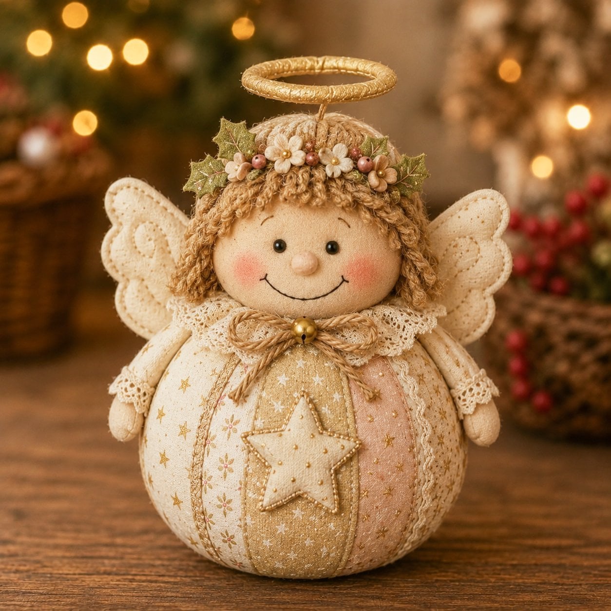 Christmas Patchwork Doll Sewing Kit – A Cosy Craft for Quiet Moments