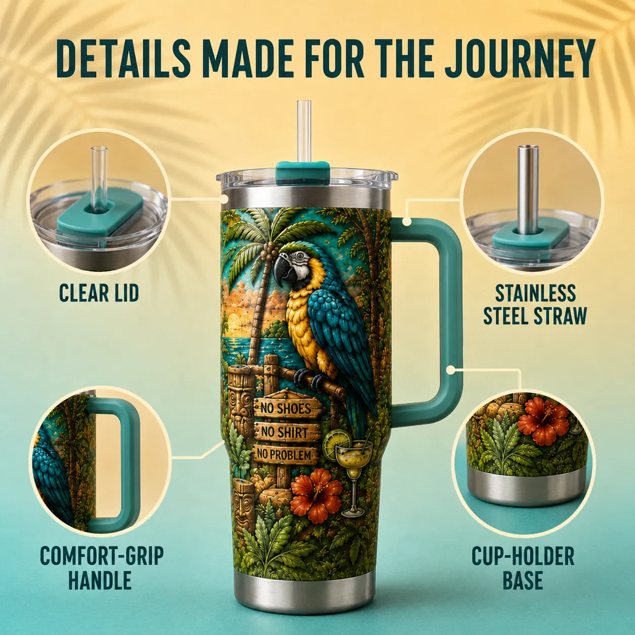 Travel Tumbler Paradise Is Calling