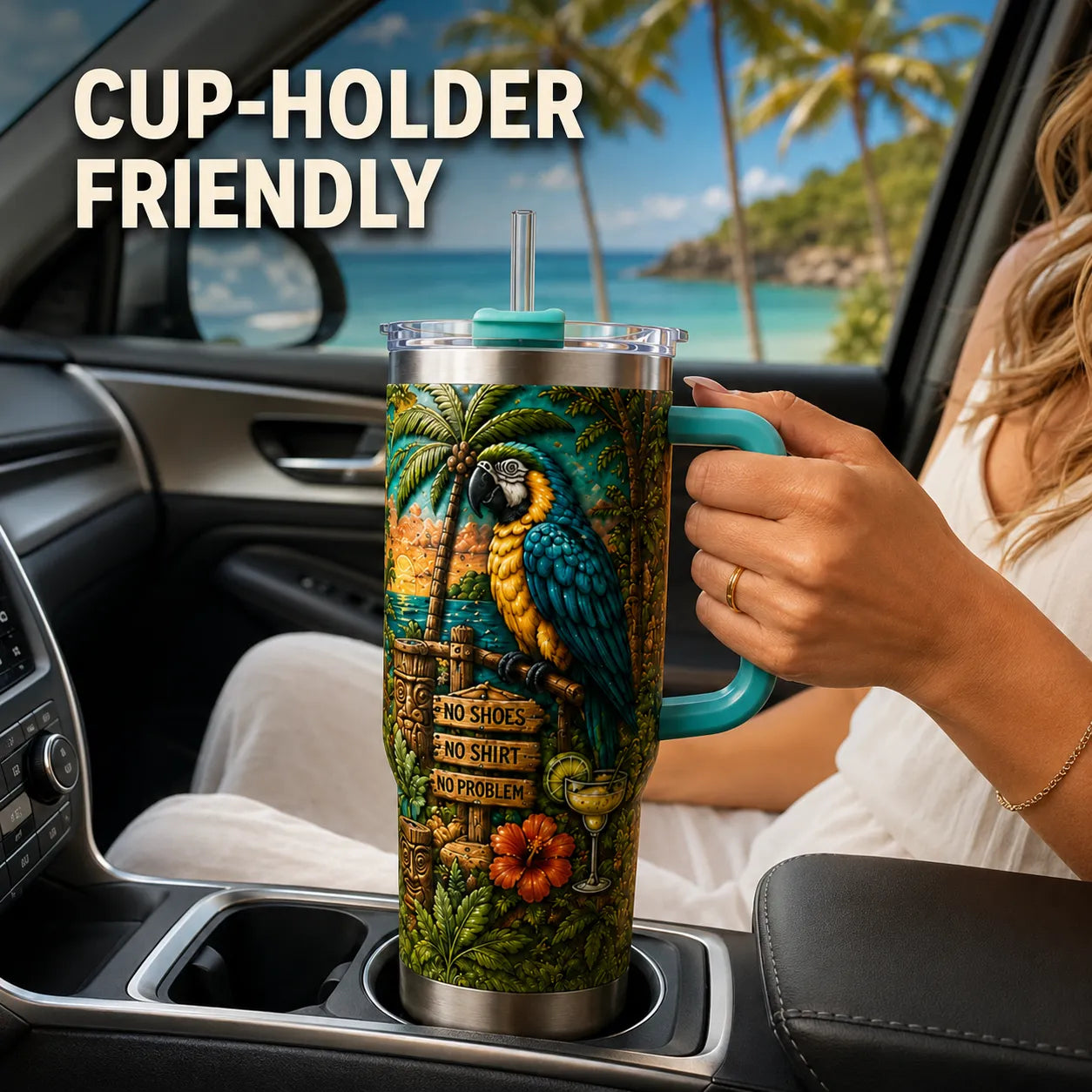 Travel Tumbler Paradise Is Calling