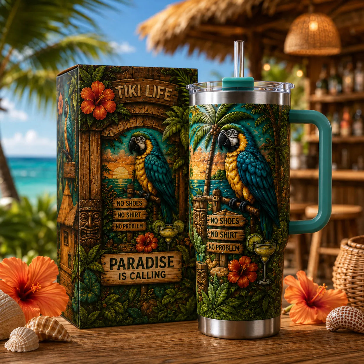 Travel Tumbler Paradise Is Calling