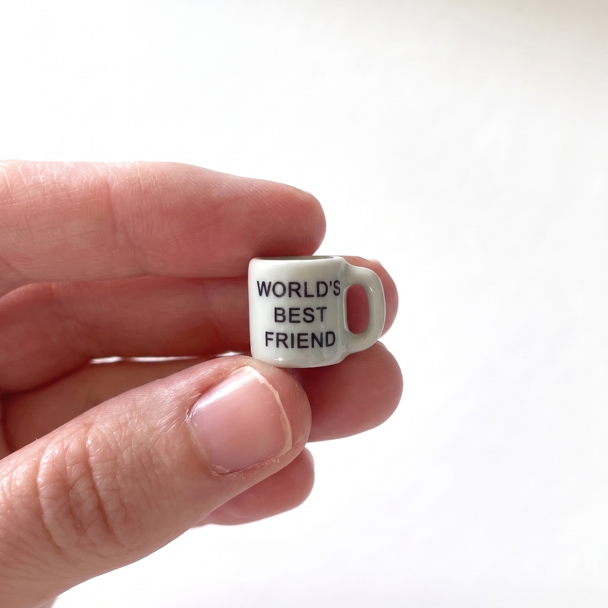 "World's Best Friend" Miniature Ceramic Coffee Mug