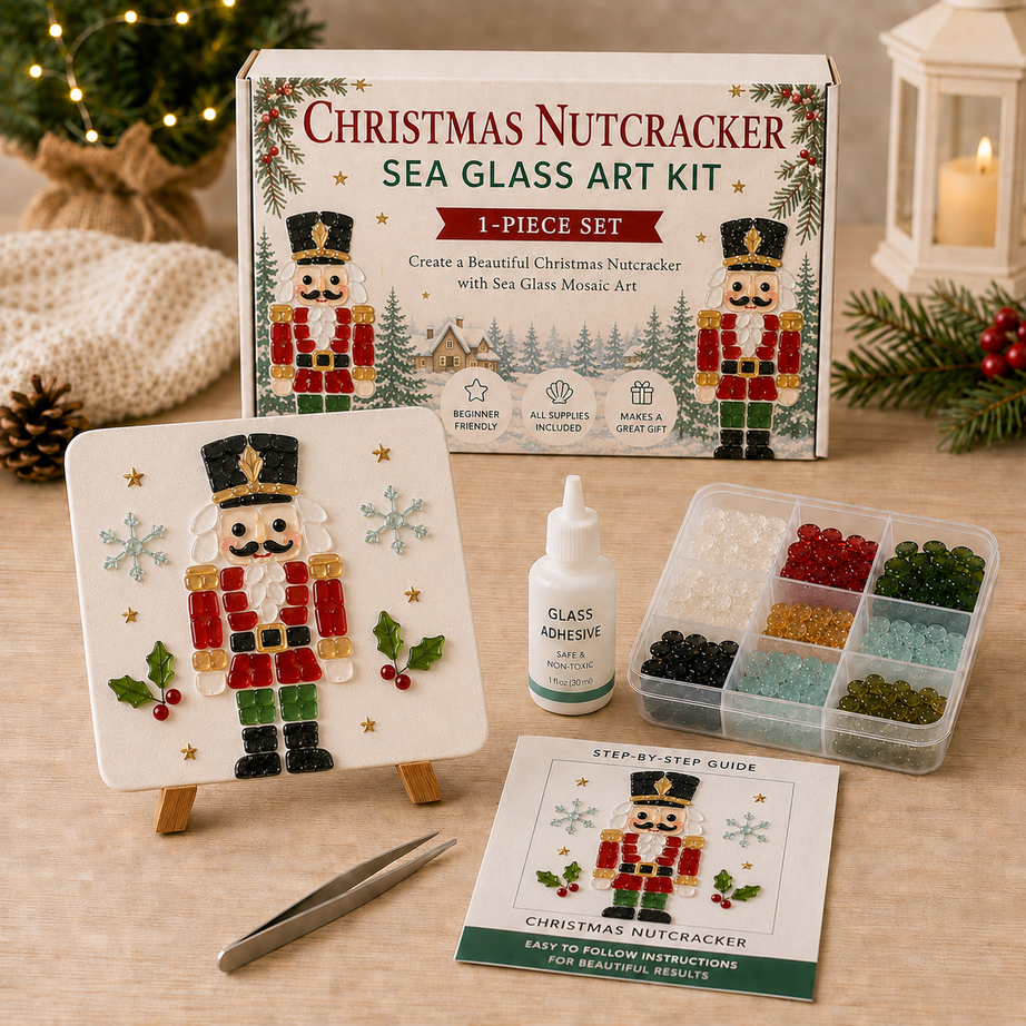 Create Your Own Magical Christmas Sea Glass Art