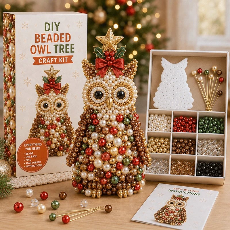 DIY Beaded Animal Christmas Tree Craft Kit
