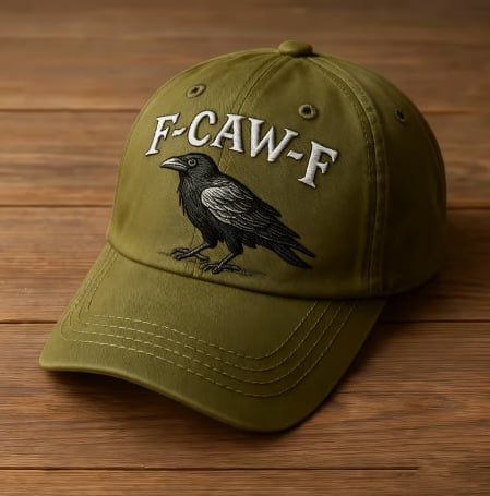 F-CAW-F Crow Hat (Printed patterns, not embroidery)