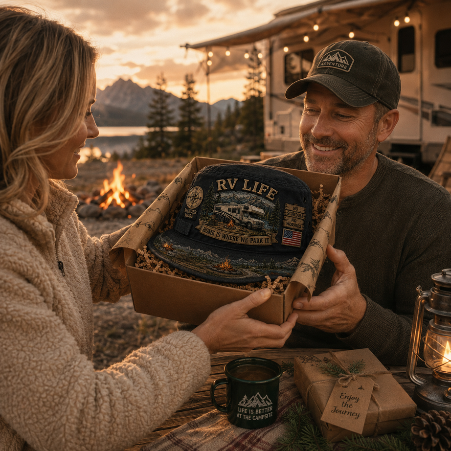Vintage RV Life Adventure Boonie Hat – Home Is Where We Park It
