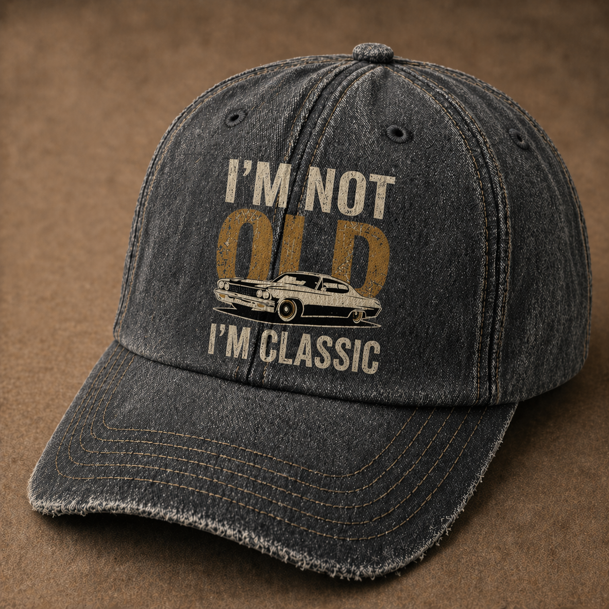 Vintage Denim Baseball Cap