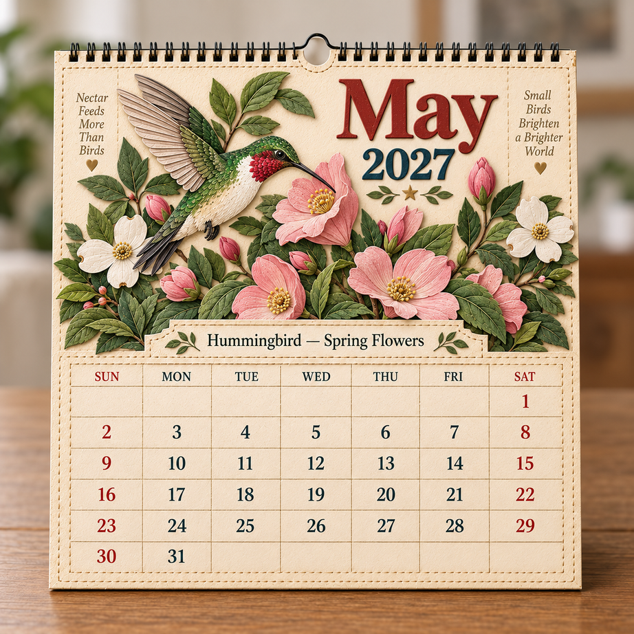 2027 Birds Of America Wall Calendar