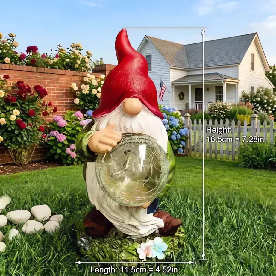 Outdoor Garden Gnomes with LED Solar Light