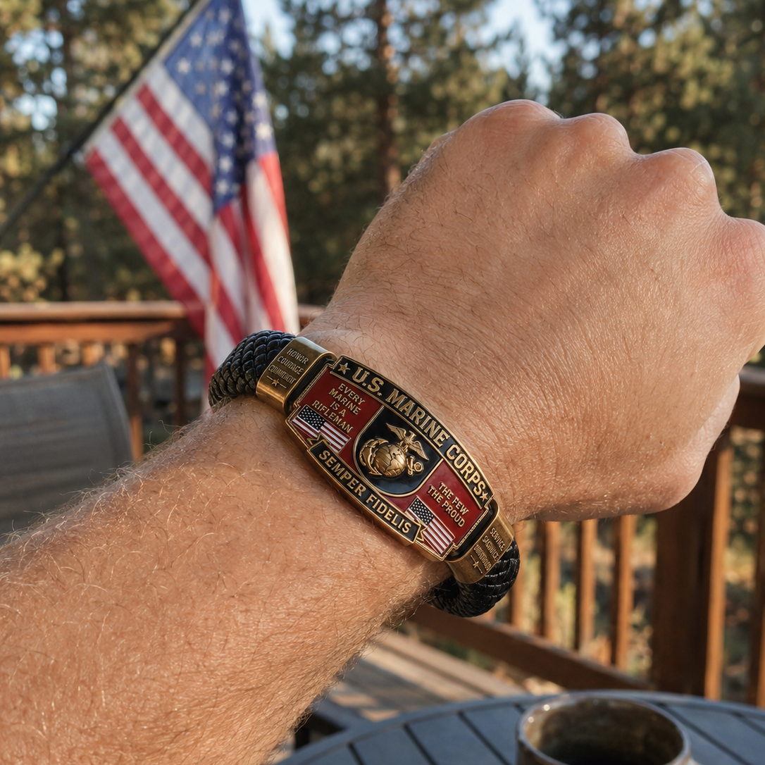 U.S. Marine Corps Semper Fi Tribute Bracelet