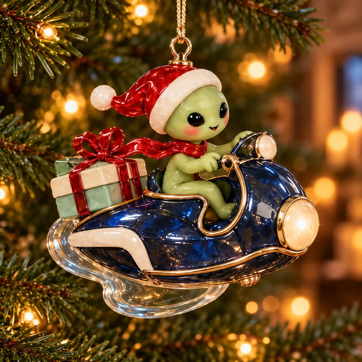 Cosmic Christmas Alien Ornaments – 6 Whimsical Holiday Designs