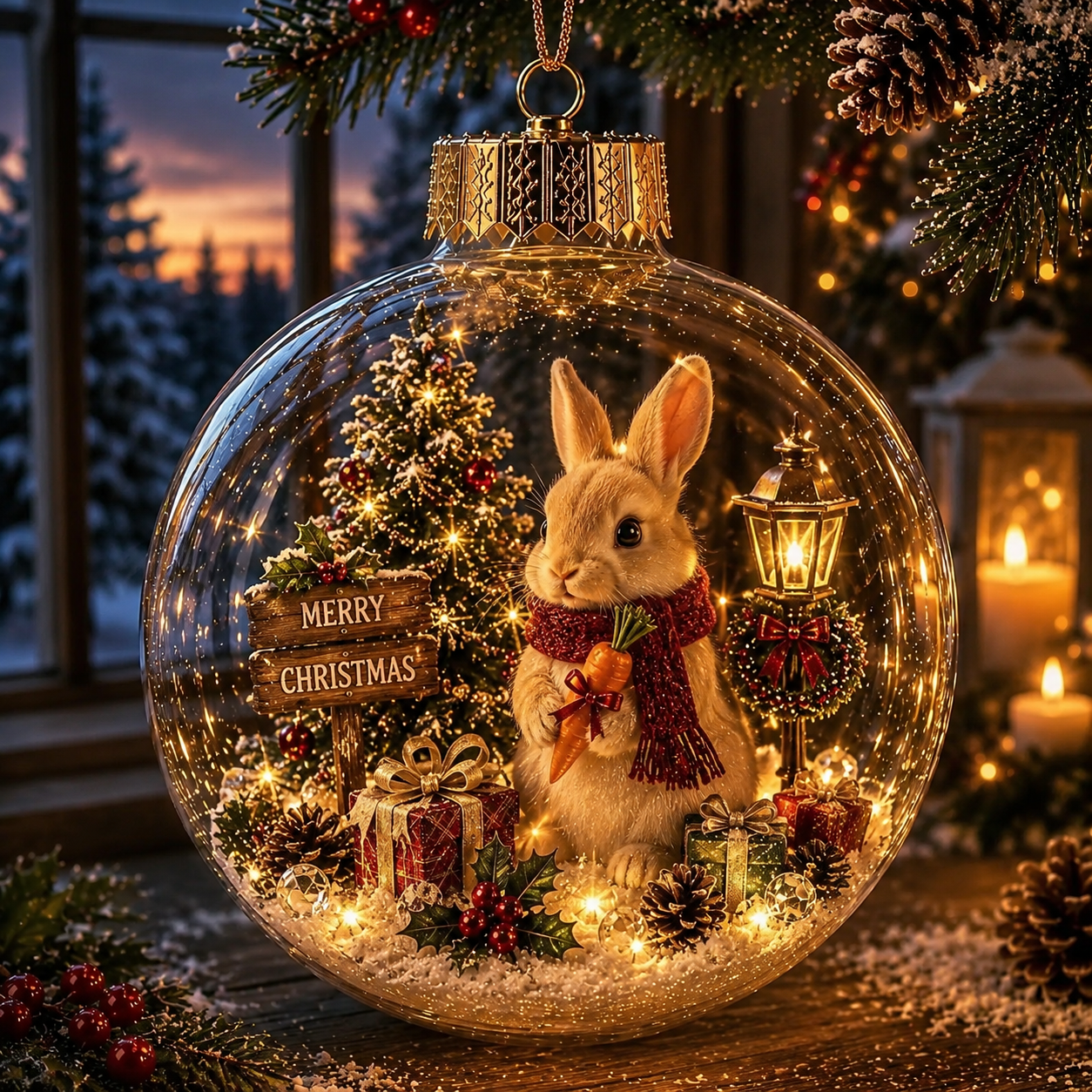 Magical Glass Christmas Ornaments