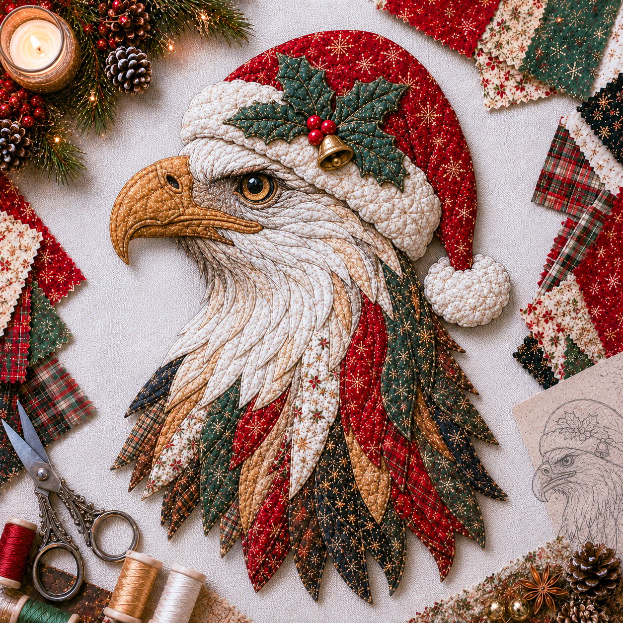 Eagle Fabric Art Kit