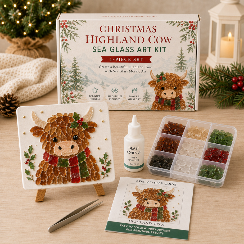 Create Your Own Magical Christmas Sea Glass Art