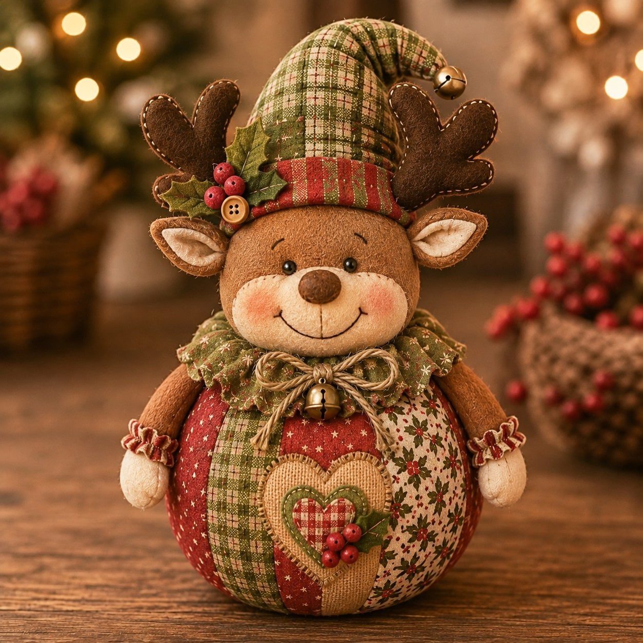 Christmas Patchwork Doll Sewing Kit – A Cosy Craft for Quiet Moments
