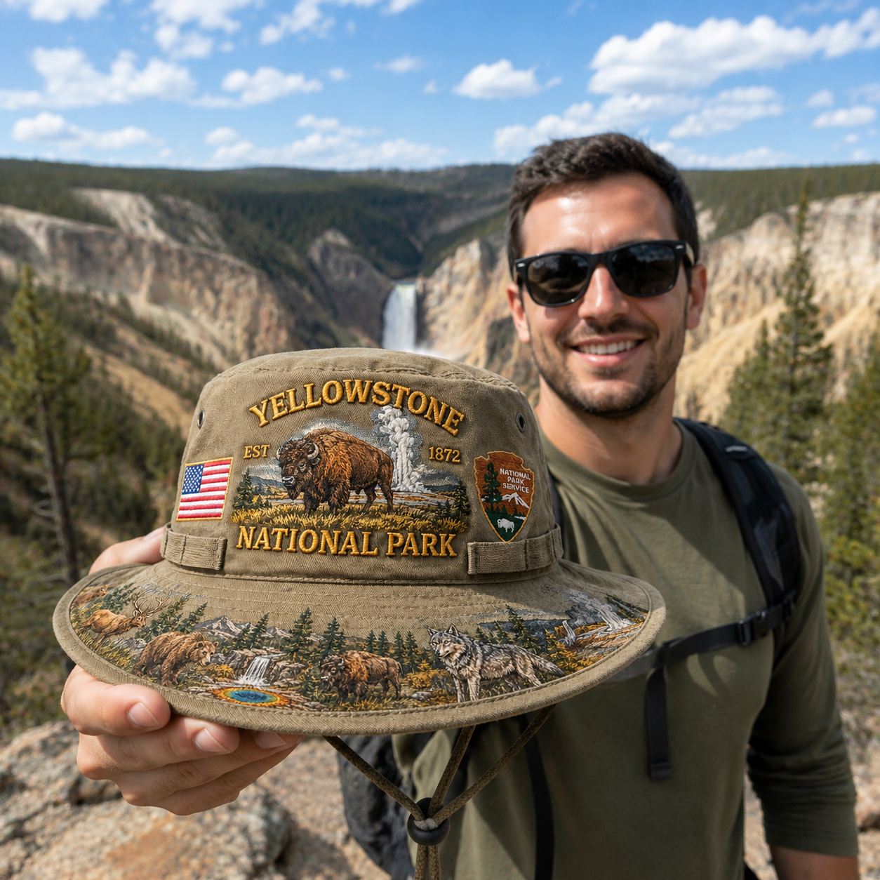 Yellowstone National Park Adventure Boonie Hat