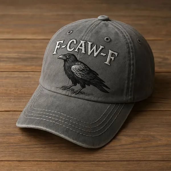F-CAW-F Crow Hat (Printed patterns, not embroidery)