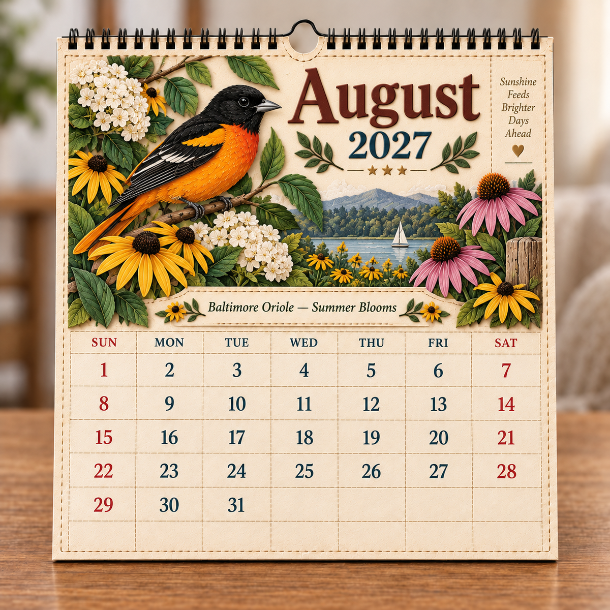 2027 Birds Of America Wall Calendar
